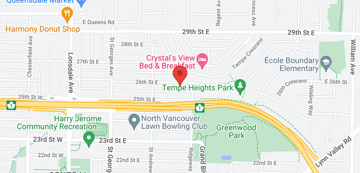 map of 351 E 26TH STREET